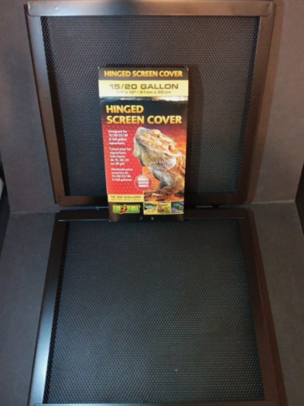 Exo Terra Screen Cover Hinged Door 15 - 20 Gallon 24" x 12"